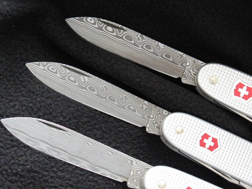 +B Victorinox/Swissbianco Damascus Pioneer History